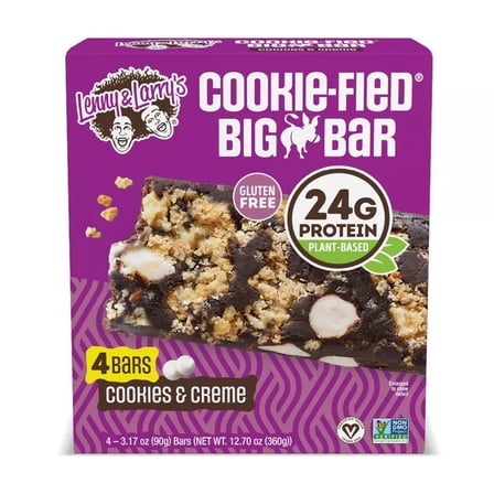 Lenny & Larry's Cookie-fied Big Bar - Cookies & Creme - 3.17oz/4ct