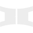 thumbnail image 4 of 40"W x 26 5/8"H x 1"ID x 8 3/4"C x 1"P Haven Architectural Grade PVC Contemporary Ceiling Medallion, Two Piece, 4 of 11
