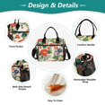 thumbnail image 3 of FORMRS Insulated Lunch Bag Unisex Large Capacity with Shoulder Strap, Colorful Flowers Pattern, 3 of 6
