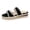 Black, variant on Women Wedge Sandals for Women Platform Wedges Low Chunky Heel Double Strap Beach Shoes Comfortable Non Slip Slides Open Toe Flat
