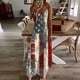 thumbnail image 4 of Vestidos de Verano de las Mujeres sin Mangas Estampados Colgantes, Estilo Casual Suelto para las Vacaciones, la Fiesta Y el Uso Diario de Primavera, 4 of 5