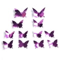 thumbnail image 1 of 48 piezas DIY Espejo Mariposa combinación 3D Mariposa Pared Calcomanía Arte Decoración de Pared, 1 of 5