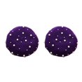 thumbnail image 4 of Sombrero Minnieouse Boina Pearl Satin Weave Estilo francés casual Beanie Caps Suministros de ropa para mujeres Niñas púrpura CBP251774, 4 of 5