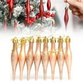 thumbnail image 2 of Ongmies Christmas Ornaments, Finial Christmas Ornaments – Glitter Plastic Retro Hanging Ornaments, Perfect For Xmas Tree Holiday Decoration, Xmas Tree Decoration, 2 of 9