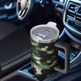 thumbnail image 4 of Camouflage 40oz Tumbler– Stainless Steel Insulated Tumbler with Handle and Straw, Large Capacity Travel Cup for Hot & Cold Drinks, 4 of 6