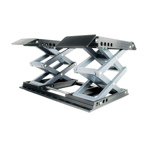 elevadora para miniaturas RC, soporte de trabajo portátil para coches RC a escala 1/18, soporte de elevación ligero, estación de trabajo de Negro