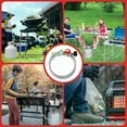 thumbnail image 4 of 5FT Stainless Steel Brass Propane Regulator And Hose 30 PSI Adjustable Heat Resistant Gas Grill Regulator Hose for Camping Stove, 4 of 5