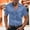 Light Blue, variant on WXLWZYWL Men's Satin Muscle Dress Shirts Plus Size Button down Short Sleeve Casual Shirt Collared Summer Beach Wedding Shirt