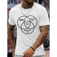 thumbnail image 1 of Men's Summer Fashion T-Shirt with Unique Graphic Print - Casual Round Neck, Machine Washable, 1 of 8