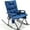 Blue, variant on Padded Rocking Camping Chair, Folding Rocker for Outdoors, Heavy Duty for Adults, Steel, Supports 400 lbs, Gray