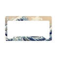 thumbnail image 1 of CafePress - The Great Wave Of Kanagawa License Plate Holder - Aluminum License Plate Frame, License Tag Holder, 1 of 1