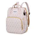 thumbnail image 4 of Bolsa para madres, bolsa para mamás, resistente al sol, con carga USB, multifuncional, para madres y bebés, para viajes al aire libre, de gran capacidad, para madres y bebés, 4 of 5