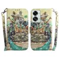 thumbnail image 2 of Case for OnePlus Nord 2T 5G Cover Magnetic 3D Pattern Wallet Flip Case With Strap - Zoo, 2 of 5