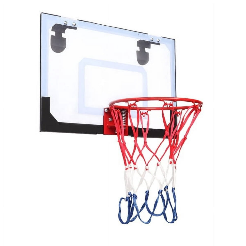 Panier De Basket Mural – Anneau 35 Ou 45 Cm – Filet Double – Acier/alu – Vis Incluses – Intérieur/extérieur – Remplacement Adulte/enfant