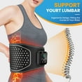thumbnail image 5 of Heating Pad for Back, Lumbar Massager with Air Compression, Heated Waist Belt Wrap, Lower Back Massager with Heat Vibration 3 Levels , Massager Cordless Portable, Touchscreen Control ,Black, 5 of 13