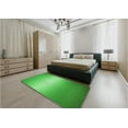 thumbnail image 5 of Ahgly Company Machine Washable Indoor Square Transitional Neon Green Area Rugs, 8' Square, 5 of 7