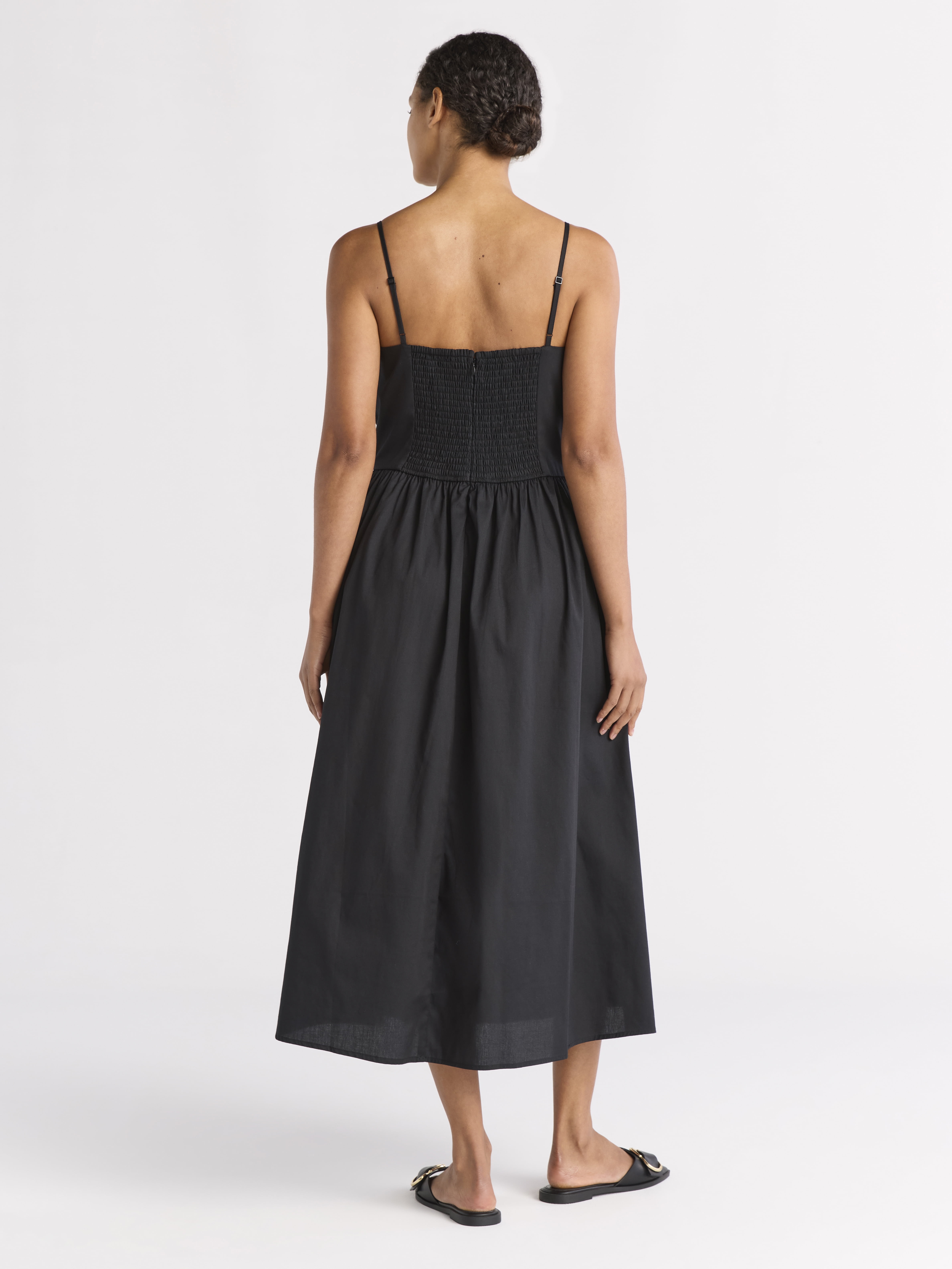 Free Assembly Women's Sleeveless Square Neck Midi Dress