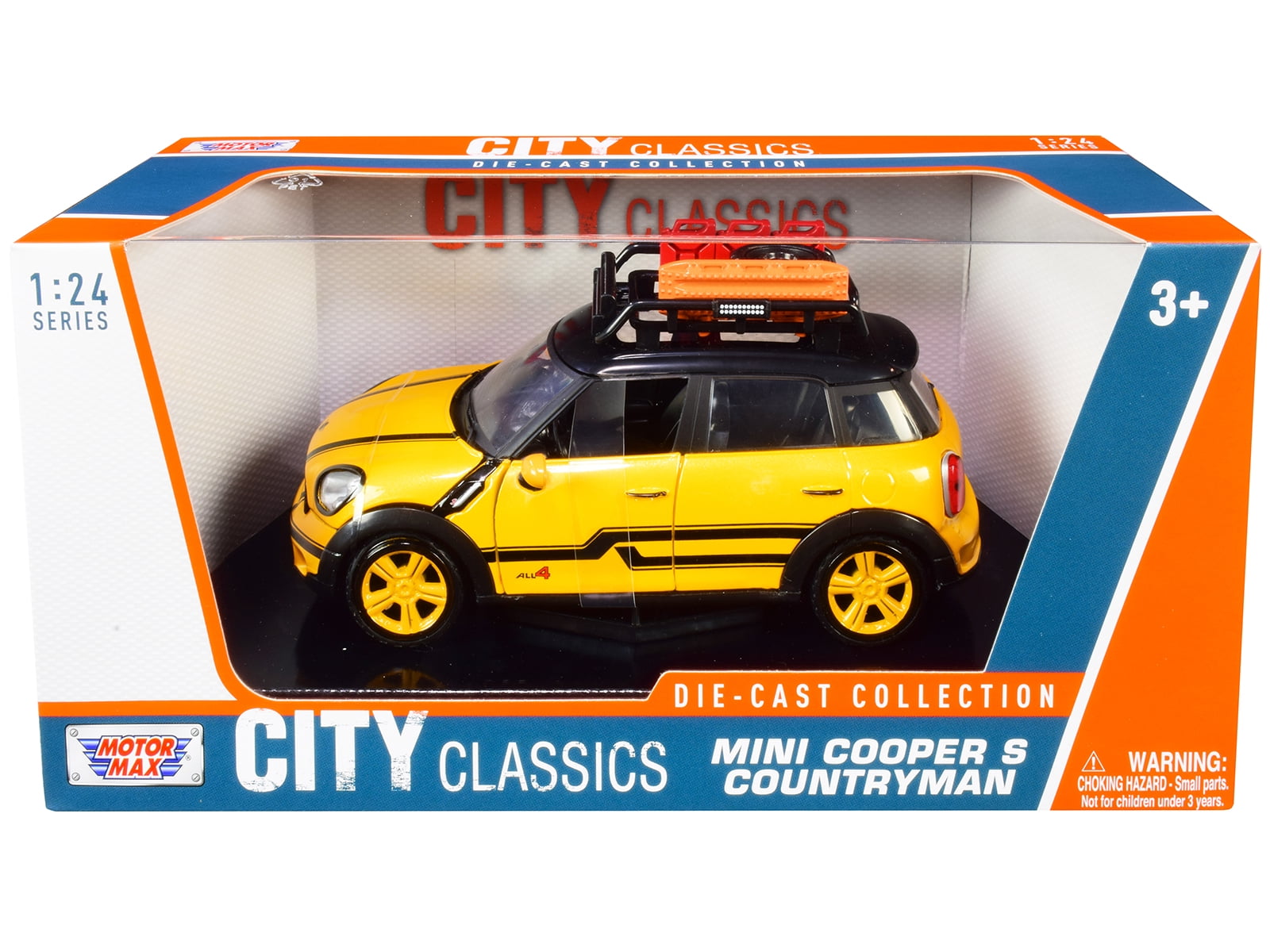 Motormax 1961-1967 Morris Mini Cooper RHD Diecast Model Car, Dark