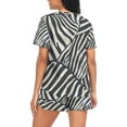 thumbnail image 2 of joogoo Women's Pajama Set Zebra Pattern Short Sleepwear Loungewear with Pockets XL, 2 of 7