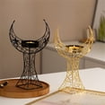 thumbnail image 6 of MOMOJIA Middle Eastern Themed Iron Tealight Candle Holders Moon Tower Shape Home Accent, 6 of 20