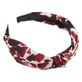 thumbnail image 1 of Diadema Unique Bargains de leopardo con nudo superior rojo, 1 of 7