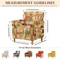 thumbnail image 7 of FKELYI Art Boho Print Armchair Slipcover Stretchable Couch Sofa Cover with Elastic Bottom Furniture Protector for Living Room Office Reception Reading Sofa, 7 of 7