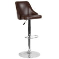 thumbnail image 6 of Flash Furniture 2 Pk. Trieste Contemporary Adjustable Height Barstool in Brown LeatherSoft, 6 of 8