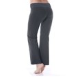 thumbnail image 3 of Bootcut Yoga Pants Cotton with Contrast Waistband, 3 of 9