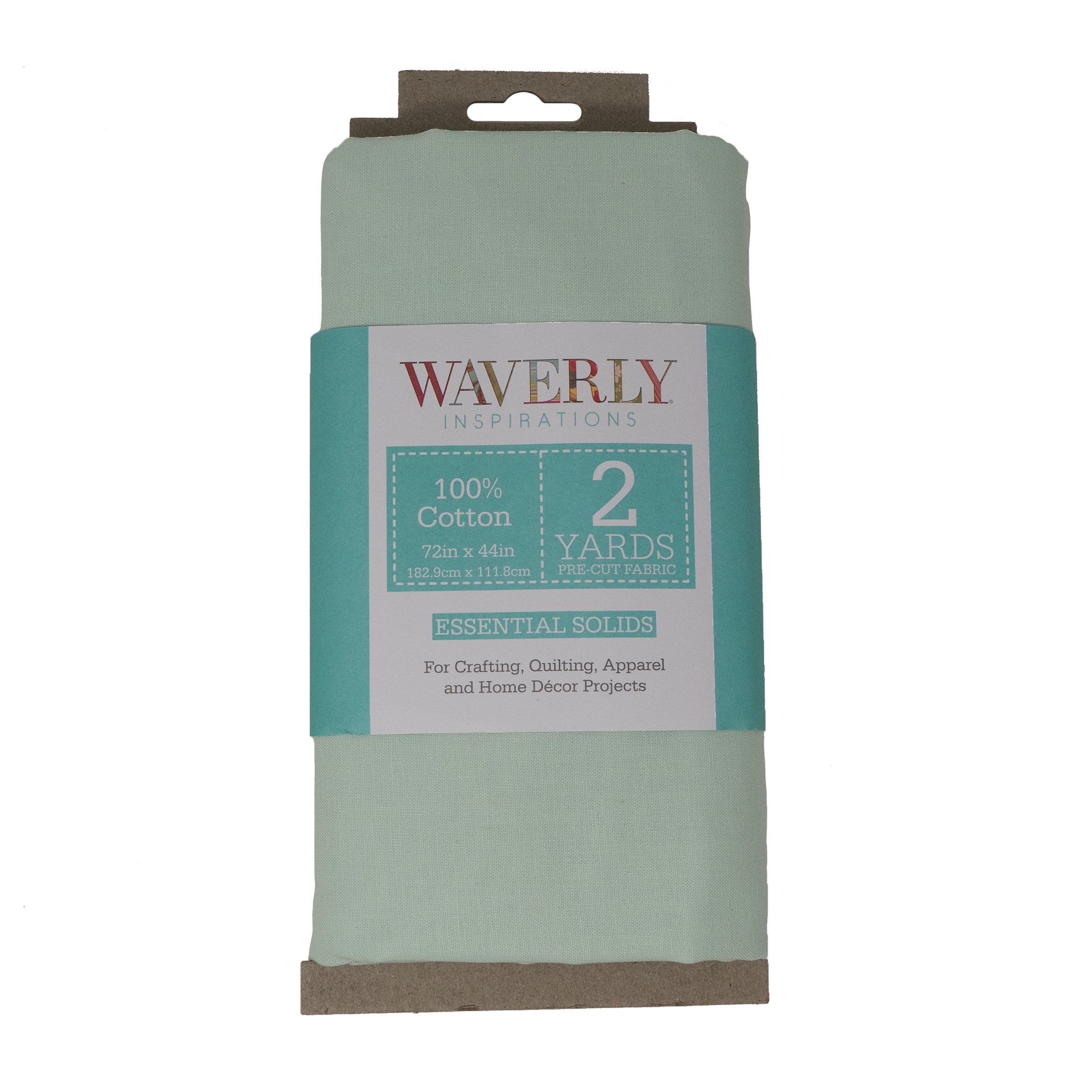 (2 pack) Waverly Inspirations 2 Yard Cut 100% Cotton Solids Fabric Dew 44" Wide for Quilting & Sewing