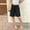 Black, variant on Girls Bermuda Shorts Lightweight Adjustable Strip Baggy Fit Summer Casual Sports Shorts Pink 8