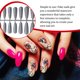 thumbnail image 3 of Vogacara 24 piezas de uñas postizas en forma de T extralarga prensa en estilo ataúd parche para uñas puntas de uñas brillantes decoración de manicura Type3 NO3 Vogacara CE012049-06, 3 of 6