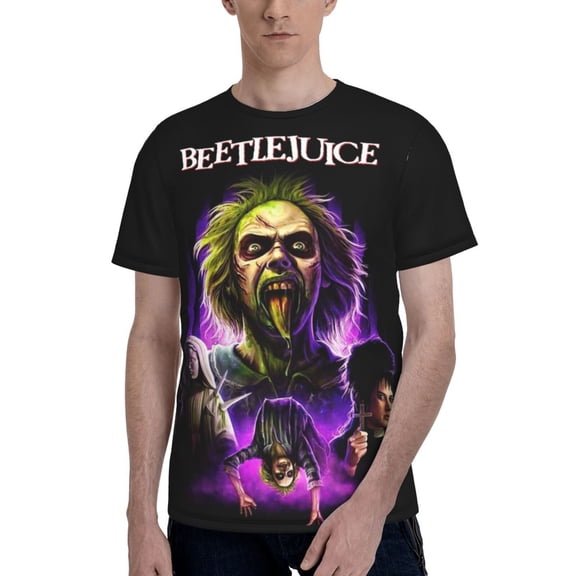 Unisex 3D Print Beetlejuice T Shirts Graphic Design Casual Summer Short Sleeve Fashion Tees Shirt for Men Women