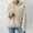 Beige, variant on Hoodie Blanket for Women Ladies Drop Shoulder Drawstring Hooded Teddy Long Sleeve Casual Sweater Pullover