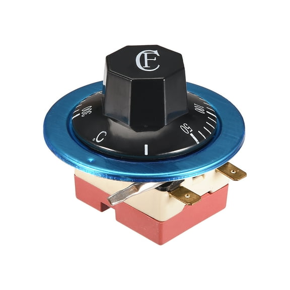 Electric Oven Thermostat Adjustable Temperature Controller, 50-300℃ 16A 2 Pin N.C
