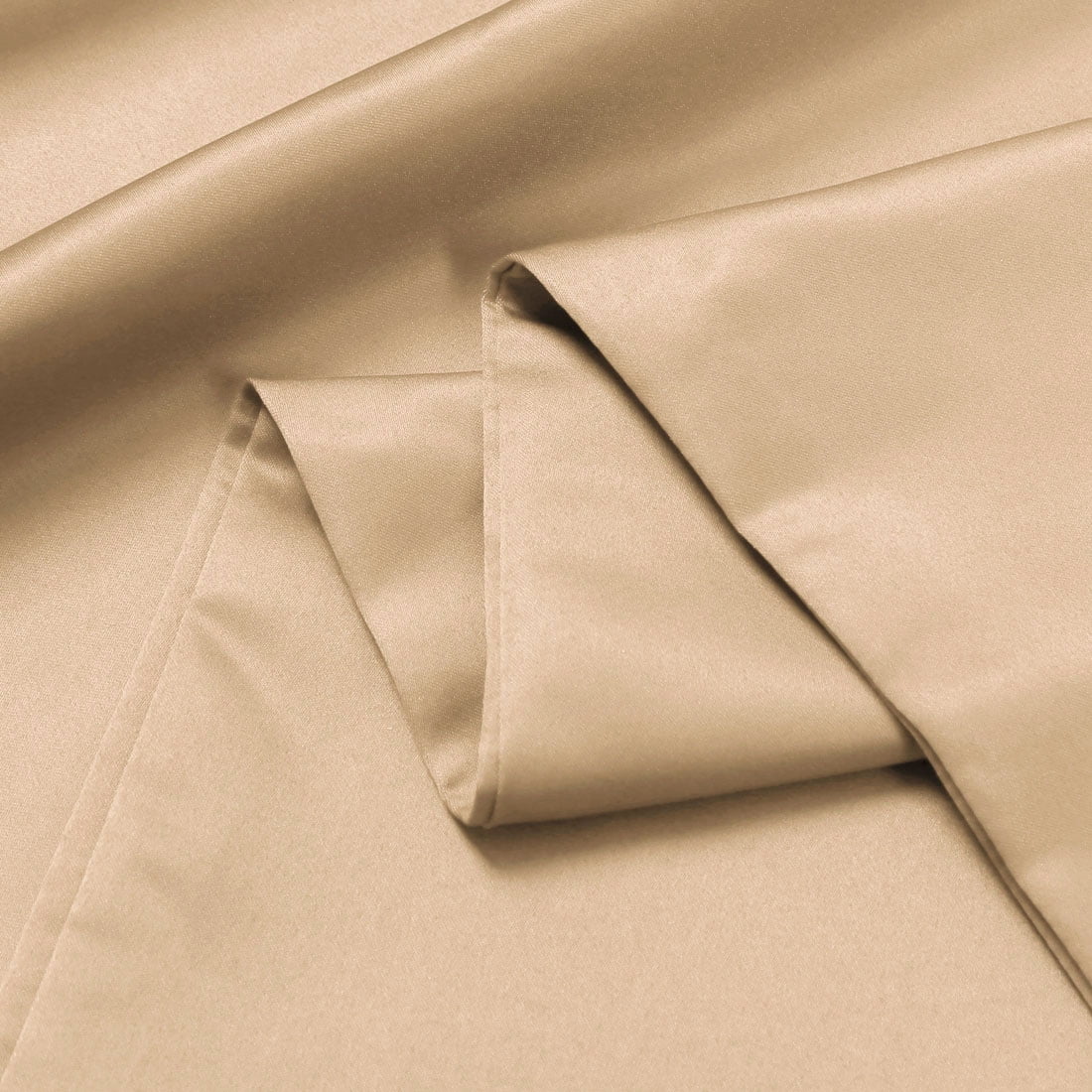 Unique Bargains Luxury Silky Satin Body Pillow Case Gold 20" x 72"