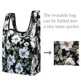thumbnail image 5 of Wrapables Small JoliBag Collection Reusable Shopping Bag, White Pansies, 5 of 5