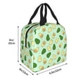 thumbnail image 2 of Yiaed Avocado Print Insulated Lunch Bag Reusable Cute Tote Lunch Box, Leakproof Cooler Lunch Bags for Work Office Travel School Picnic, 2 of 5