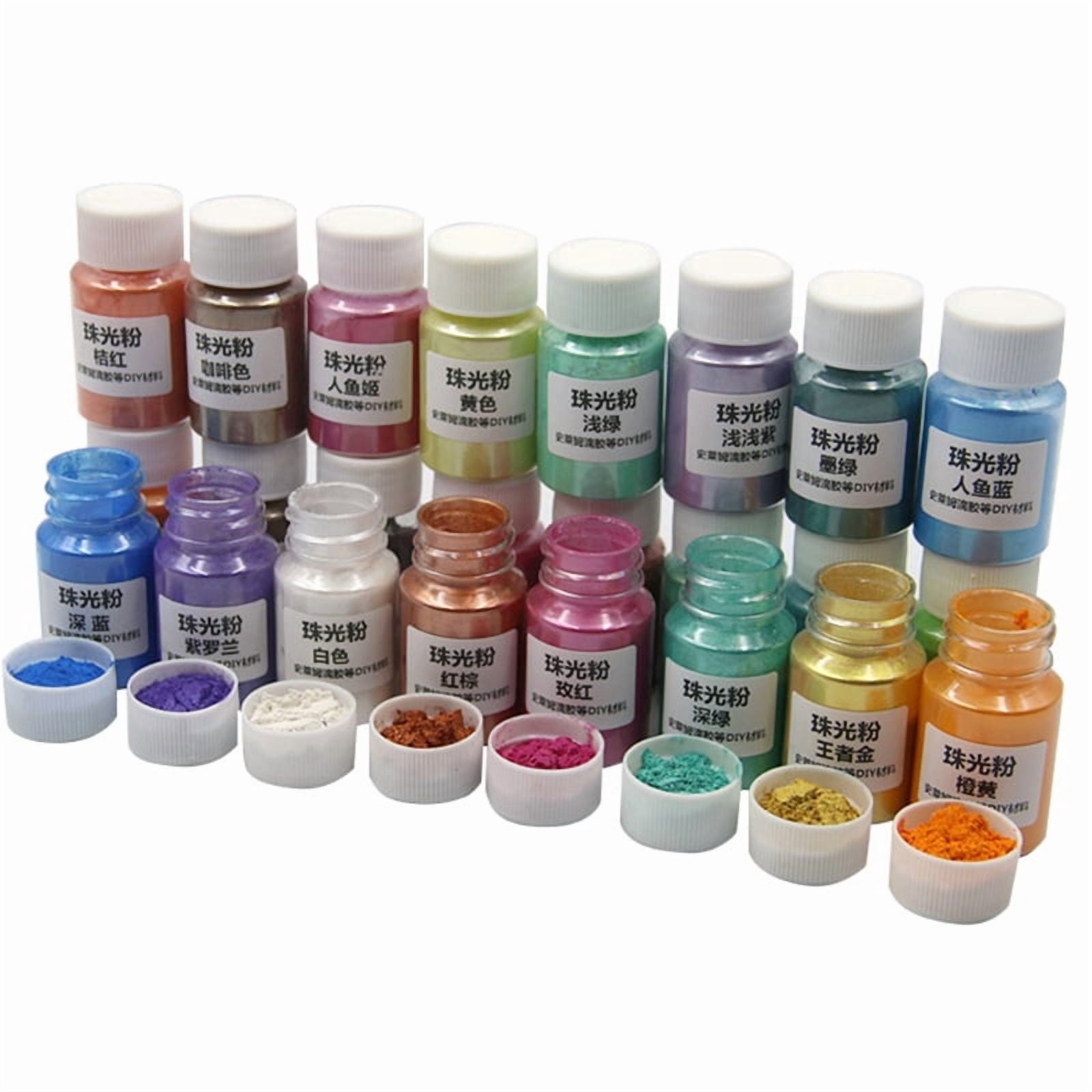 40 Colors Cosmetic Grade Pearlescent Natural Mica Mineral Powder Epoxy Resin Dye