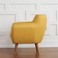 thumbnail image 3 of RST Brands Rhodes Mid-Century Moderne Touffeté Accent Chaise en Jaune Coucher de Soleil, 3 of 6