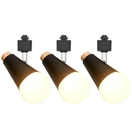 

Kiven H-Type Track Lighting 3-Light Modern Halo Track Pendant Light with Iron Shade Track Light Pedant Adjustable Angle Bulb Not Included