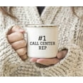 thumbnail image 3 of Koyal Wholesale Stainless Steel Campfire Coffee Mug Thank You Gift, #1 Call Center Rep, 3 of 4