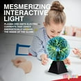 thumbnail image 6 of Plasma Globe Lamp - 7 Inch Green Static Electricity Ball - Vacuum Pressurized Glass - Nebula, Thunder Lightning Effects - Multicolor Plasma Ball for Kids - Plug-in Static Electric Lamp, 6 of 8