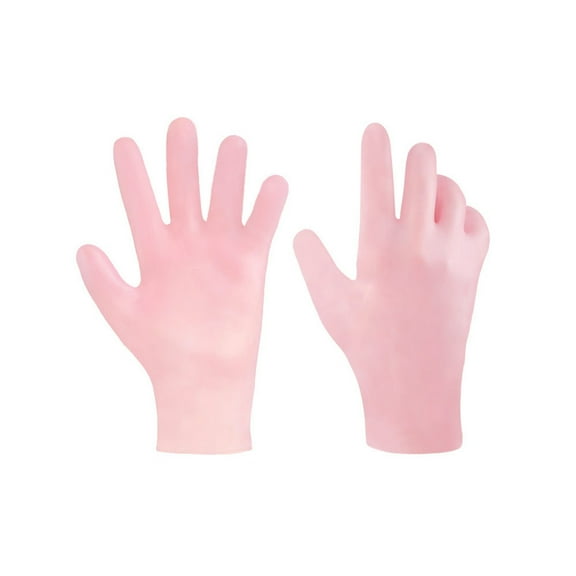 XEOVHV Clearance Moisturizing Gloves, Soft Silicone Gloves, Gel Spa hydrating Gloves, Aloe Lotion Gloves for Repairing Dry Cracked, Aging Hands, Eczema, and Softening Rough Skin, Calluses (2 Pairs)