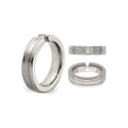 thumbnail image 2 of Mens 1/10 Carat (Ctw) Diamond Titanium 6mm Band Ring, 2 of 6