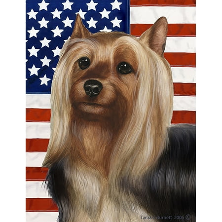 Silky Terrier - Best of Breed Patriotic II Garden Flags