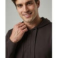 thumbnail image 4 of Real Essentials 3 Pack: Men's Cotton Henley Pullover Hoodie Casual Workout Comfort Long Sleeve Hooded Sweatshirt Big & Tall, 4 of 6