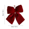 thumbnail image 2 of putnchl Red Velvet 3d Bow Large Christmas Decoration Christmas Tree Pendant, 2 of 2