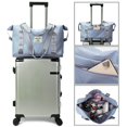 thumbnail image 4 of Bolsa de viaje DOJUNS de gran capacidad, impermeable y ligera, azul, 4 of 7