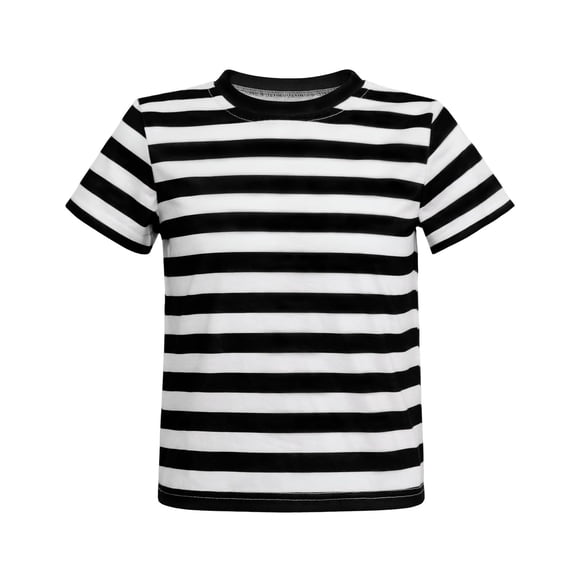 Camiseta Prebene Pugsley Addams a rayas para niños Halloween