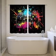 thumbnail image 3 of Gaming Kitchen Curtains Graffiti Gamepad Colorful Bedroom Window Treatments Cute Video Games Bedroom Living Room Drapes Fabric 2 Panels 42x63 Inch, 3 of 6